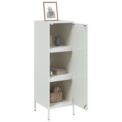 vidaXL Highboard White 36x39x113 cm Steel