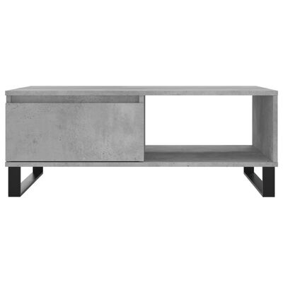 vidaXL Coffee Table Concrete Grey 90x60x35 cm Engineered Wood