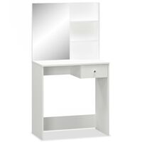 vidaXL Dressing Table Engineered Wood 75x40x141 cm White