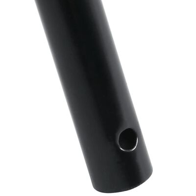 vidaXL Pitchfork Handle Ø3.5x127.5 cm Black Steel