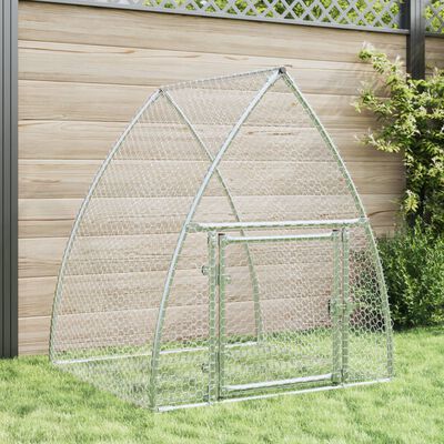 vidaXL Rabbit Cage Silver 100x105x120 cm Galvanised Steel