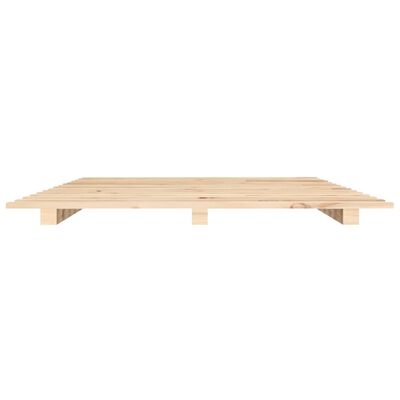 vidaXL Bed Frame without Mattress 120x190 cm Small Double Solid Wood Pine