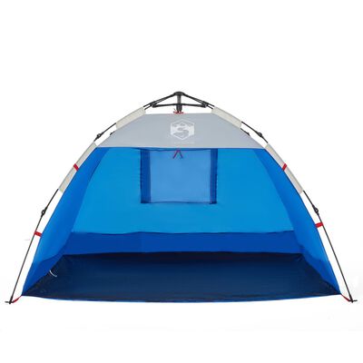 vidaXL Beach Tent 2-Person Azure Blue Quick Release Waterproof