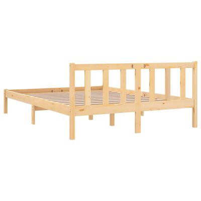 vidaXL Bed Frame without Mattress Solid Wood 120x200 cm