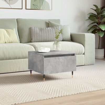 vidaXL Coffee Table Concrete Grey 50x46x35 cm Engineered Wood