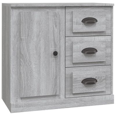 vidaXL Sideboards 3 pcs Grey Sonoma Engineered Wood