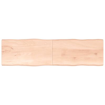 vidaXL Table Top 220x60x(2-4) cm Untreated Solid Wood Live Edge