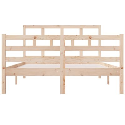 vidaXL Bed Frame without Mattress Double Solid Wood