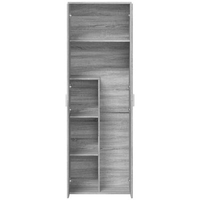 vidaXL Highboard Grey Sonoma 60x35x180 cm Engineered Wood