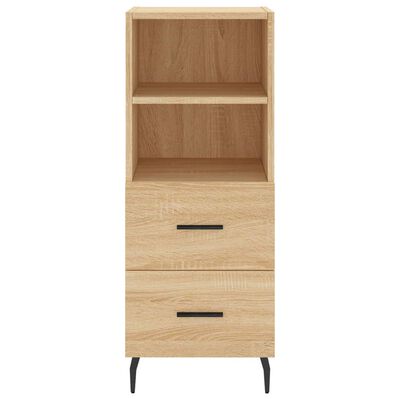 vidaXL Highboard Sonoma Oak 34.5x34x180 cm Engineered Wood