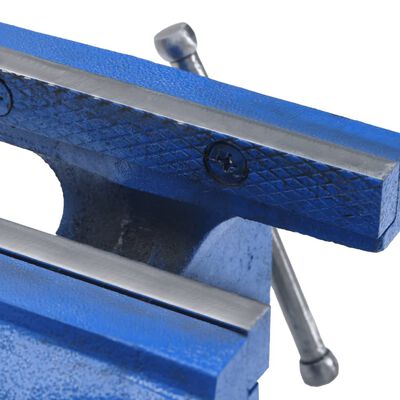 vidaXL Bench Vise Blue 125 mm Cast Iron