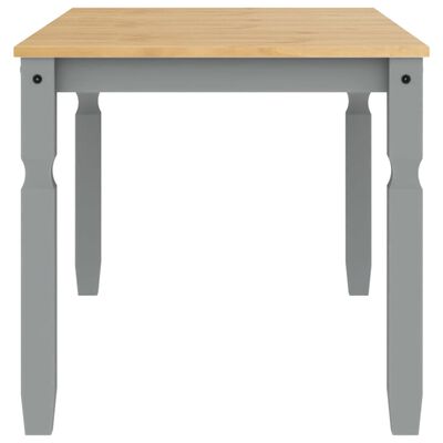 vidaXL Dining Table Corona Grey 160x80x75 cm Solid Wood Pine