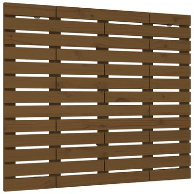 vidaXL Wall Headboard Honey Brown 146x3x91.5 cm Solid Wood Pine