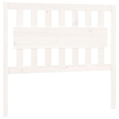 vidaXL Bed Headboard White 105.5x4x100 cm Solid Wood Pine