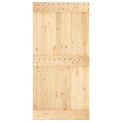 vidaXL Sliding Door with Hardware Set 100x210 cm Solid Wood Pine