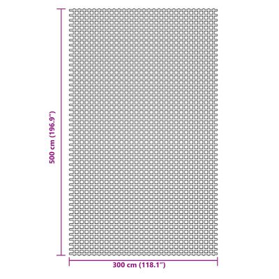 vidaXL Camping Floor Mat Green 5x3 m