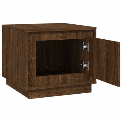 vidaXL Coffee Table Brown Oak 51x50x44 cm Engineered Wood