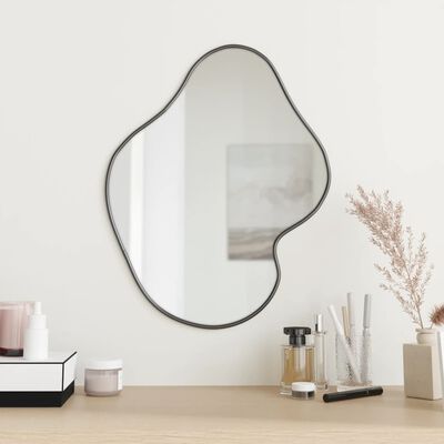 vidaXL Wall Mirror Black 50x40 cm