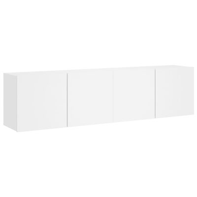 vidaXL TV Cabinets Wall-mounted 2 pcs White 80x30x41 cm