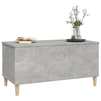 vidaXL Coffee Table Concrete Grey 90x44.5x45 cm Engineered Wood