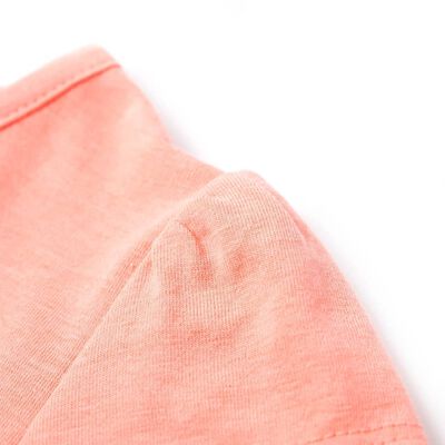 Kids' T-shirt Neon Coral 104