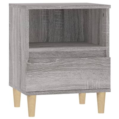 vidaXL Bedside Cabinet Grey Sonoma 40x35x50 cm