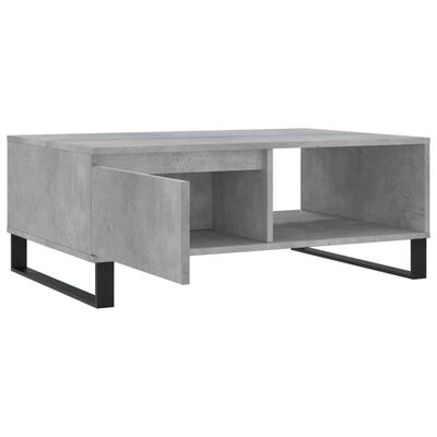 vidaXL Coffee Table Concrete Grey 90x60x35 cm Engineered Wood