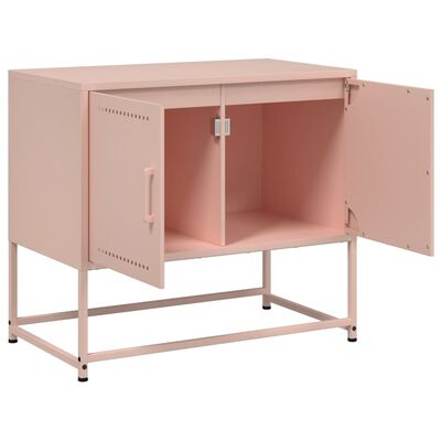 vidaXL TV Cabinet Pink 68.5x39x60.5 cm Steel