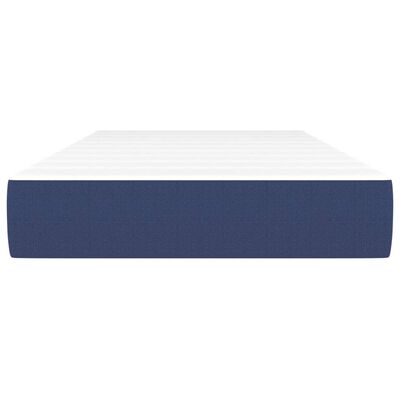 vidaXL Pocket Spring Bed Mattress Blue 90x190x20 cm Fabric