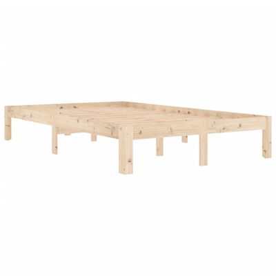 vidaXL Bed Frame without Mattress Solid Wood Pine 120x200 cm