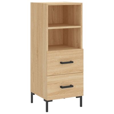 vidaXL Highboard Sonoma Oak 34.5x34x180 cm Engineered Wood