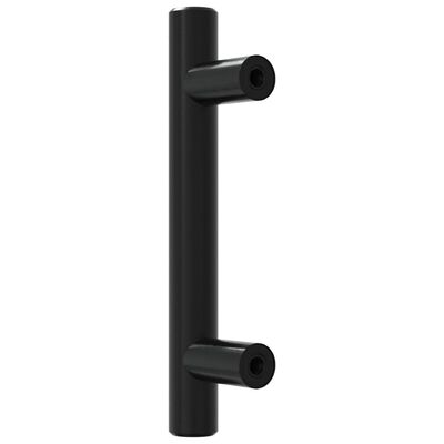 vidaXL Cabinet Handles 10 pcs Black 64 mm Stainless Steel