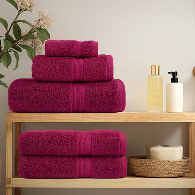 vidaXL Premium Sauna Towels SOLUND 4pcs Bordeaux 80x200cm 600gsm