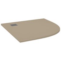 vidaXL Shower Base Tray SMC Brown 90x90 cm