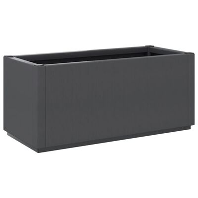 vidaXL Garden Planter Dark Grey 80x36x35 cm PP