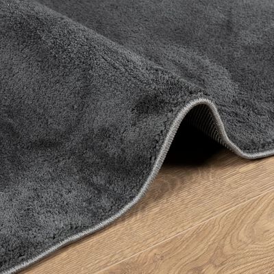 vidaXL Rug OVIEDO Short Pile Anthracite 240x340 cm