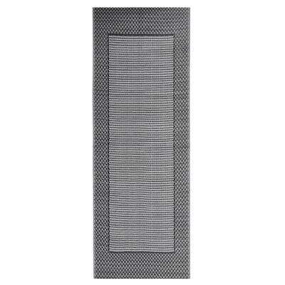 vidaXL Outdoor Rug Black 80x150 cm PP