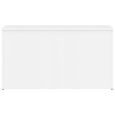 vidaXL Storage Chest High Gloss White 84x42x46 cm Engineered Wood