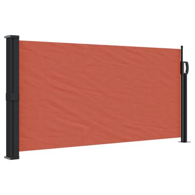 vidaXL Retractable Side Awning Terracotta 100x300 cm