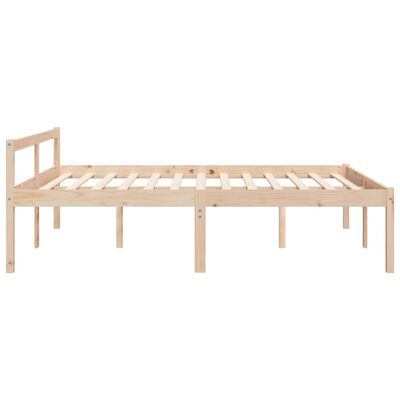 vidaXL Senior Bed without Mattress 160x200 cm Solid Wood Pine