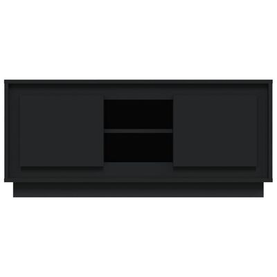 vidaXL TV Cabinet Black 102x35x45 cm Engineered Wood