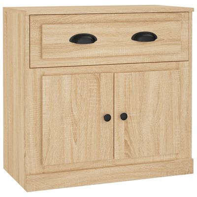 vidaXL Sideboards 2 pcs Sonoma Oak Engineered Wood