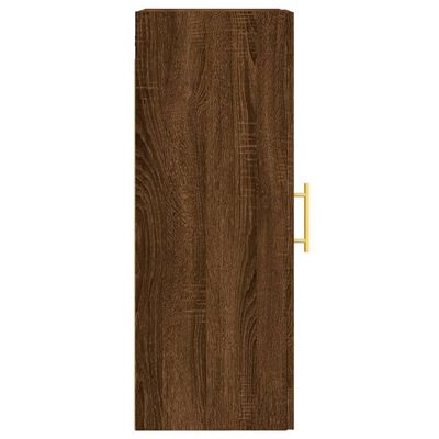 vidaXL Wall Mounted Cabinet Brown Oak 34.5x34x90 cm Engineered Wood