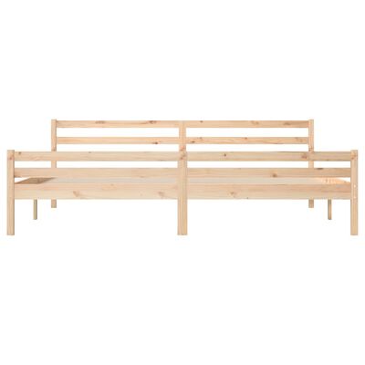 vidaXL Bed Frame without Mattress Solid Wood 180x200 cm Super King Size