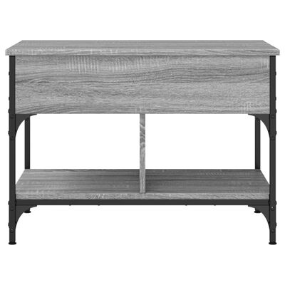 vidaXL Coffee Table Grey Sonoma 70x50x50 cm Engineered Wood and Metal