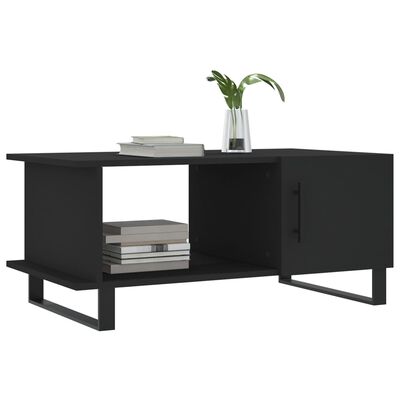 vidaXL Coffee Table Black 90x50x40 cm Engineered Wood