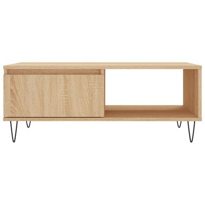 vidaXL Coffee Table Sonoma Oak 90x60x35 cm Engineered Wood