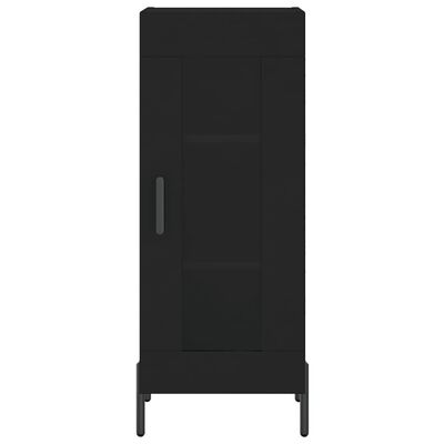 vidaXL Highboard Black 34.5x34x180 cm Engineered Wood