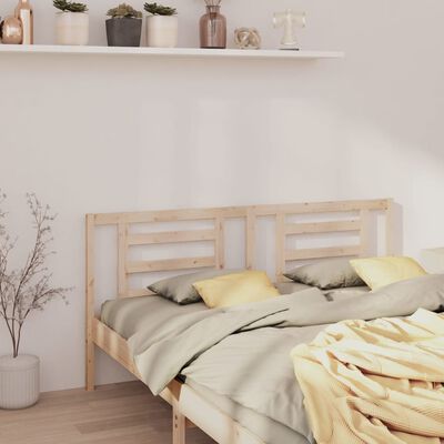 vidaXL Bed Headboard 166x4x100 cm Solid Wood Pine