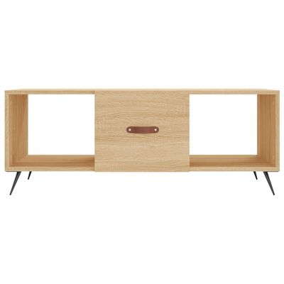 vidaXL Coffee Table Sonoma Oak 102x50x40 cm Engineered Wood